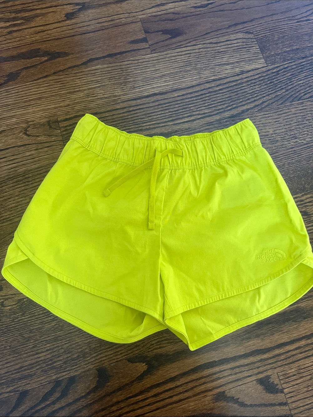 The North Face Women's Neon Yellow Running Shorts